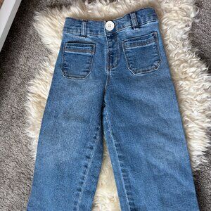 Zara Wide-Leg/Flared Girls Jeans with Pockets